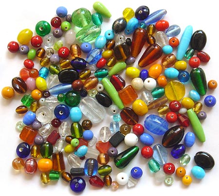 Plain Glass Beads Mix
